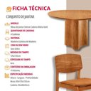 Ver imagem 7 de Mesa com 4 Cadeiras Selene Malta Gold Moderna Mobília Star Caramelo / Imbuia Nat.