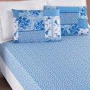 Ver imagem 2 de Jogo de Lençol Solteiro Bouti Estampado 2 Peças - Azul Sereno