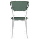 Ver imagem 7 de Cadeira Estofada para Sala de Jantar Village Branco C01 Courino Verde Sálvia - Lyam Decor