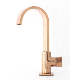Torneira para Lavatorio de Mesa Rose Gold 1/4 de Volta Samer Metais - 5