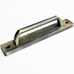 Puxador Duplo Colonial Porta Correr Madeira Rústico 148mm London Bronze Antigo - 2