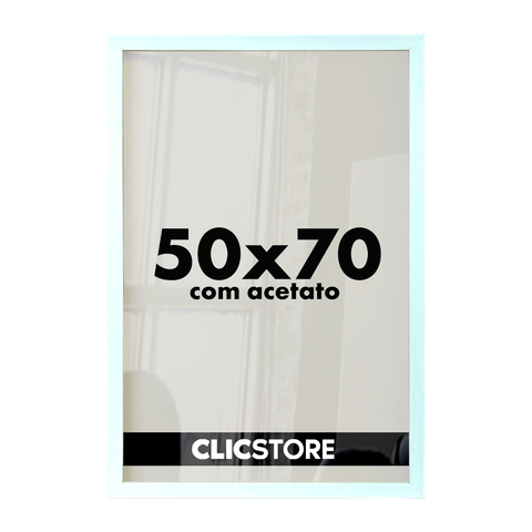 Moldura 50x70cm com Acetato Quadros Poster Foto Quarto Sala Casa Parede Certificados Madeira Fundo D