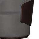 Ver imagem 4 de Poltrona Orgânica Beatriz Com Composê Corino Marrom Suede Cinza - Vallisa Decor