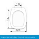 Ver imagem 3 de Assento Sanitário Soft Closed com Amortecimento Astra Tsl/sc Branco:tsl_sc_bco