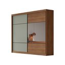 Ver imagem 1 de Guarda Roupa Brusque 2 Portas 6 Gavetas com Espelho Novo Horizonte