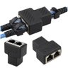 Emenda Rj45 Fêmea X 2 Fêmeas Cabo de Rede 8 Vias 1xrj45 - 5