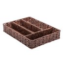 Ver imagem 4 de Organizador Talheres Rattan Plástico Lyor 30cm X 22cm