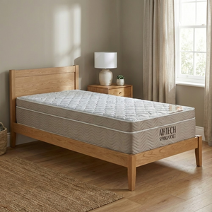 Colchão Airtech Spring Pocket Solteiro (88x188x25) - Ortobom - Bege