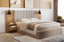 Ver imagem 1 de Painel Cama Box Casal Everest com 2 Mesa de Cabeceira Nh Rei de Casa Cumaru