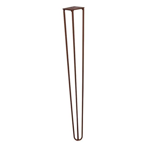 Kit 4 Pés de Metal 60 Cm Legs Mesa de Canto Aparador Bronze