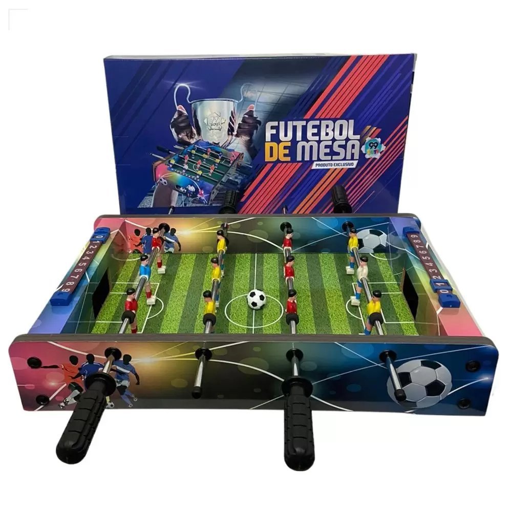 Futebol de Mesa Pebolim Totó com Bolas e Placar de Gols- Brava