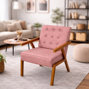 Ver imagem 4 de Kit 2 Poltrona Zarah Corino Moderno Sala de Estar Escritório:rosa