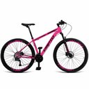 Ver imagem 1 de Bicicleta Aro 29 Cripto 21 Marchas Freios Disco C- Suspensão - Rosa-preto - 19" Rosa-preto
