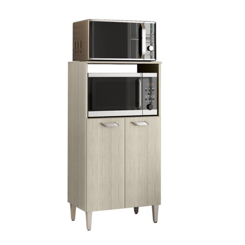 Balcão Microondas e Fono Elétrico 2 Portas Prisma Hr Móveis:elmo-elmo