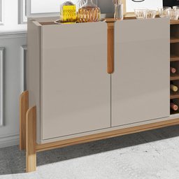 Buffet com Adega Lizz 1,90 Off White com Cedro - Moveis Casa D - 3