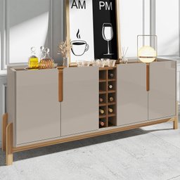 Buffet com Adega Lizz 1,90 Off White com Cedro - Moveis Casa D - 2
