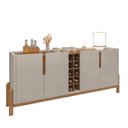 Ver imagem 1 de Buffet com Adega Lizz 1,90 Off White com Cedro - Moveis Casa D