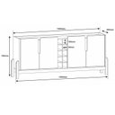 Ver imagem 7 de Buffet com Adega Lizz 1,90 Off White com Cedro - Moveis Casa D