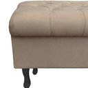 Ver imagem 2 de Recamier Bau Bia 80cm Suede Bege Rosado - Dominic Decor