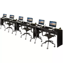 Ver imagem 2 de Mesa Escritório Plataforma de Parede - 8 Lugares - 7,20 Mais Caixa Tomada Atacadão Moveis Escritório