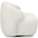 Ver imagem 6 de Poltrona Decorativa Orgânica Giratória para Sala Living Barolo L06 Bouclê Branco - Lyam Decor