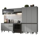 Ver imagem 3 de Armário de Cozinha Completa 320cm Cinza Nice Madesa 02