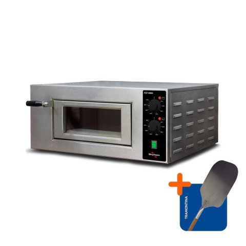 Forno Elétrico Lastro Profissional Pizzarias Analógico Pizza Flp-400a 220v Skymsen + Pá para
