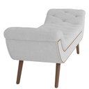 Ver imagem 7 de Puff Recamier Calçadeira 160cm Pés Palito Madeira Venêto P02 Bouclé Branco - Mpozenato