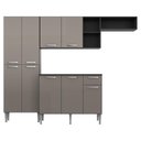 Ver imagem 6 de Cozinha Compacta Multimóveis Pequim FG2933 com Armário e Balcão Preta/Lacca Fumê