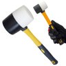 Martelo Borracha Assentar Piso Ergonomico Marreta Obra Reparo Cemarica Manutençao Resistente - 4