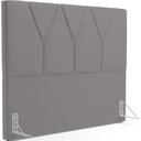 Ver imagem 2 de Cabeceira Cama Box Casal 140 cm Aurora W01 Corano Cinza - Lyam Decor