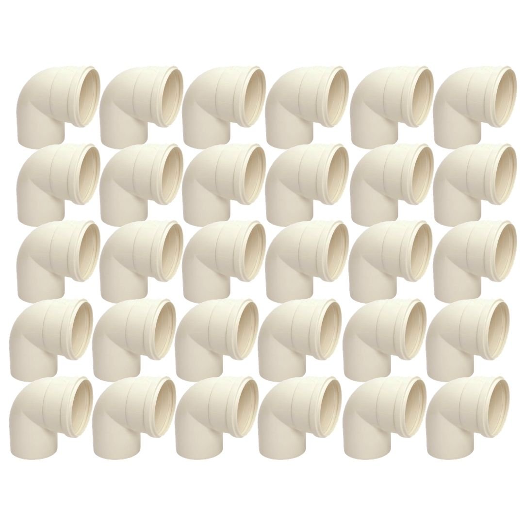 Joelho para Esgoto 50mm Precon - Kit com 40 Unidades - 1