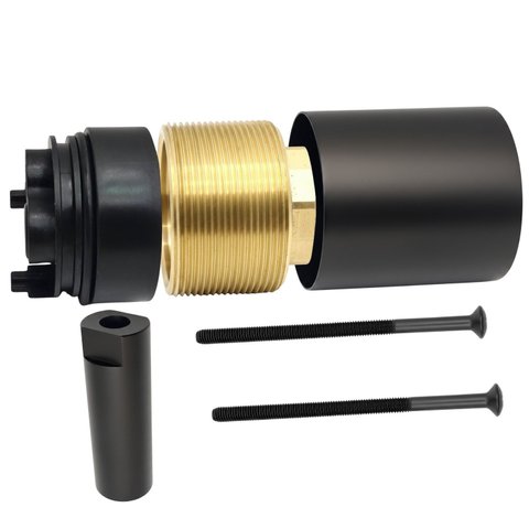 Kit Prolongador 15mm Monocomando 4 Vias 2994 Black Matte Deca - 4504074blmt