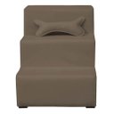 Ver imagem 4 de Escadinha Escada Pet 3 Degraus Rampa para Cama Sofá Suede:Capuccino/3 Degraus