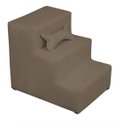 Ver imagem 1 de Escadinha Escada Pet 3 Degraus Rampa para Cama Sofá Suede:Capuccino/3 Degraus