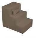 Ver imagem 1 de Escadinha Escada Pet 3 Degraus Rampa para Cama Sofá Suede:Capuccino/3 Degraus
