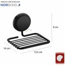 Ver imagem 3 de Saboneteira Porta Sabonete com Adesivo Norbond Preto Future