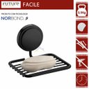 Ver imagem 2 de Saboneteira Porta Sabonete com Adesivo Norbond Preto Future