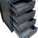Ver imagem 6 de Gaveteiro Industrial Black com Chapas de Ferro - 4 Gavetas e 4 Rodízios