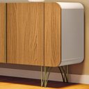 Ver imagem 6 de Balcão Aparador Buffet Piacente H01 Off White/Cinamomo - Mpozenato HB Móveis