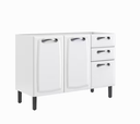 Ver imagem 2 de Balcão 120cm 3 Pt 2 Gavetas sem Tampo New Premium Itatiaia:Branco