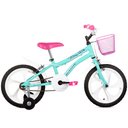 Ver imagem 1 de Bicicleta Infantil Houston Tina Aro 16 Verde/Água