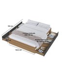 Ver imagem 3 de Cama de Casal com 6 Gavetas Genebra 188x138cm
