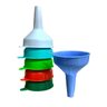 Kit com 4 Funil Plastico Multiuso Nº2 Cores Sortidas - 2