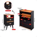 Ver mais imagens de Kit Casa Completa Mesa Cabeceira Lateral Cama Sapateira Compacta Organizadora 12 Pares Calçados-rpm