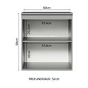 Ver imagem 4 de Balcão de Cozinha 60cm 1 Porta Suspenso Nice Madesa