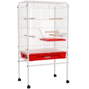 Viveiro Grande para Calopsita Papagaio Ringneck Aves Luxo - Vermelho