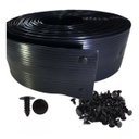 Ver imagem 1 de Protetor Fechamento de Portão Grade Preto 50 Mts + Grampos Fixação