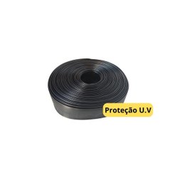 Protetor Fechamento de Portão Grade Preto 50 Mts + Grampos Fixação - 6