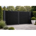 Ver imagem 3 de Protetor Fechamento de Portão Grade Preto 50 Mts + Grampos Fixação